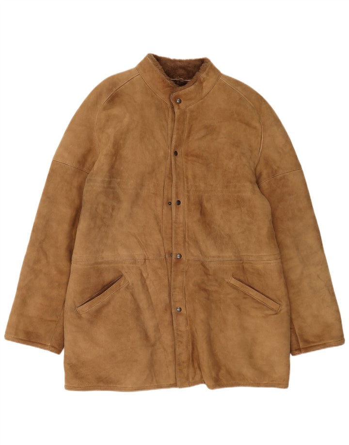 Płaszcz męski w stylu vintage IT 54 2XL beżowy