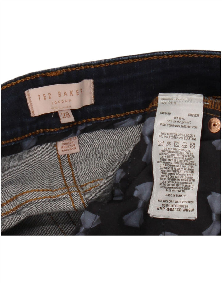 Damskie jeansy obcisłe TED BAKER W28 L27 Granatowe, bawełniane