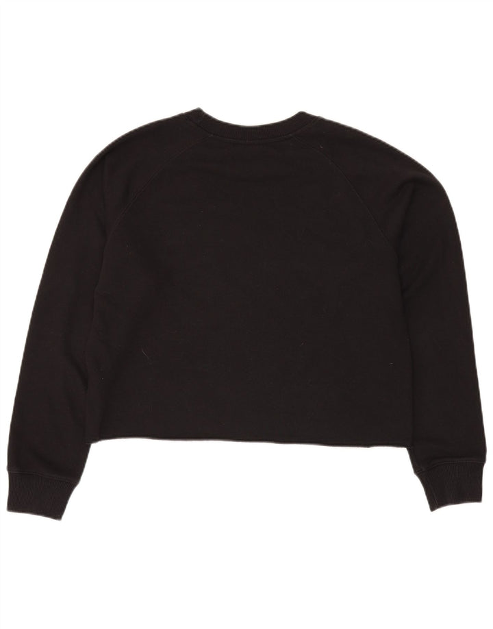 Damska bluza Champion Crop Graphic Jumper UK 14 Medium Black