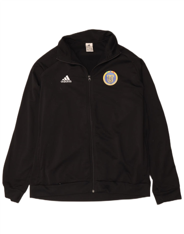 Adidas Męska bluza dresowa z grafiką 2XL Czarny poliester