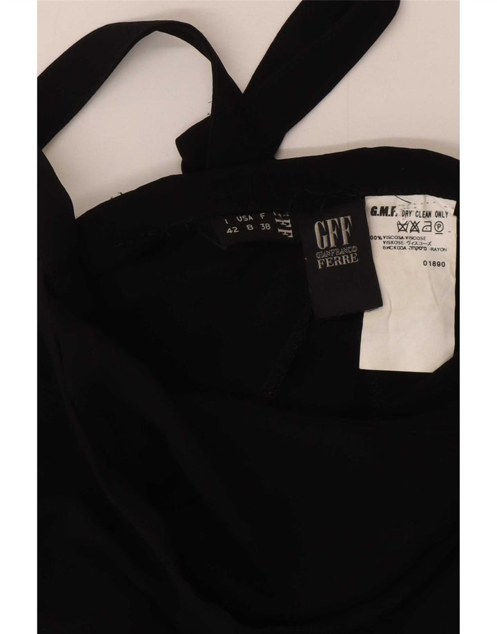 Damska spódnica maxi Gianfranco Ferre IT 42 Medium W28 Czarna wiskoza