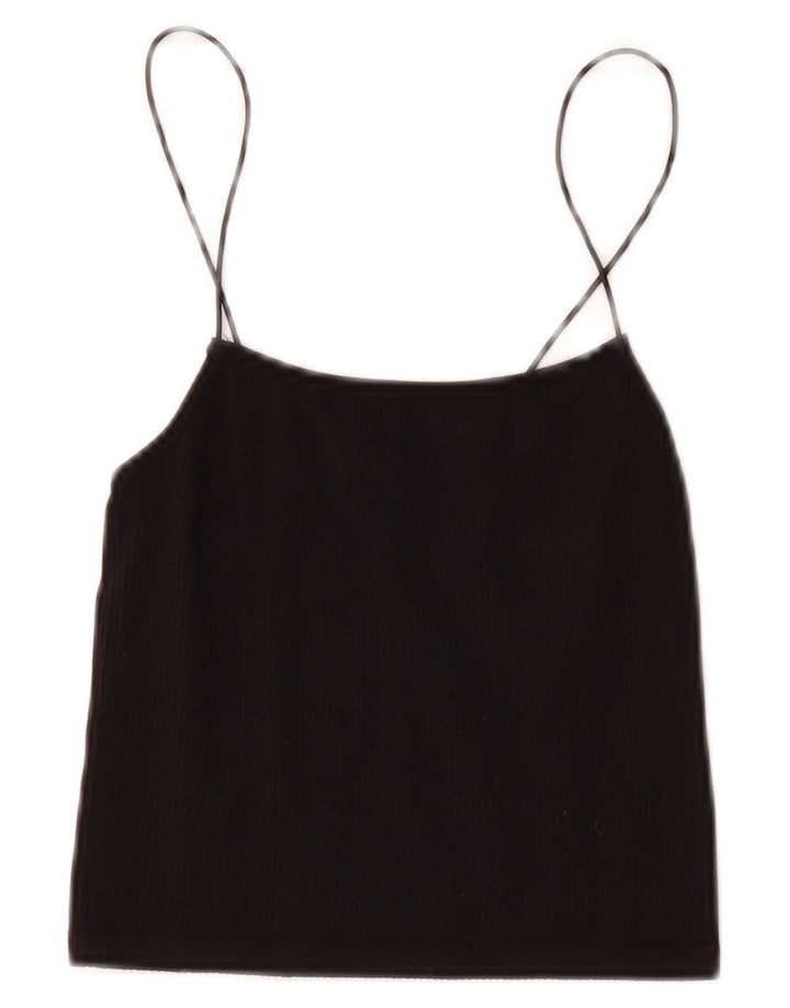 Damski krótki top Zara UK 6 XS, czarny