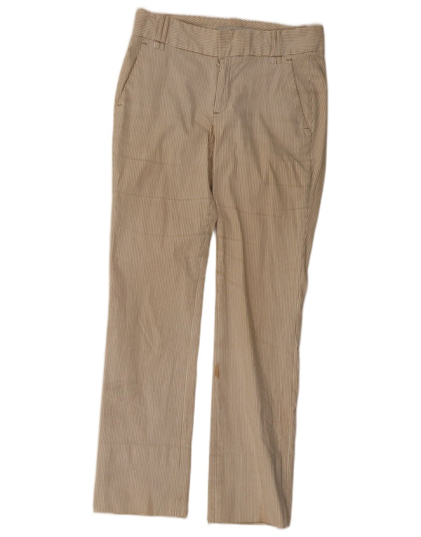 Spodnie damskie Zara Slim Chino EU 36 XS W26 L29 Beżowe prążki