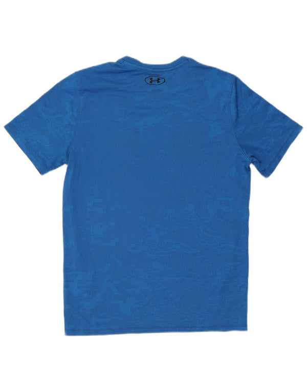 Under Armour Męski T-shirt Top Mały Niebieski Kamuflaż Poliester
