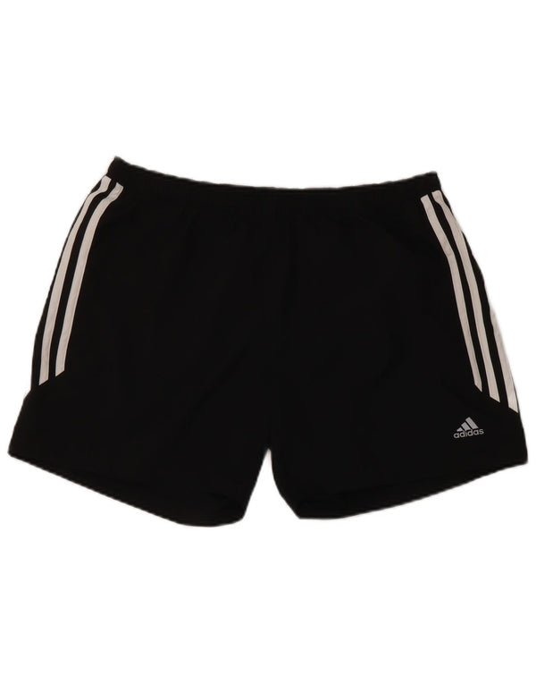Adidas Womens Climalite Sport Shorts UK 10 Small Black Polyester
