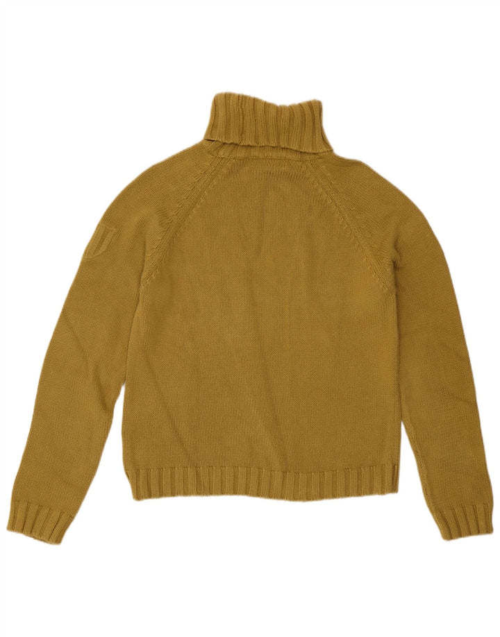 Sweter damski Zara z wywijanym dekoltem UK 14, duży, żółty