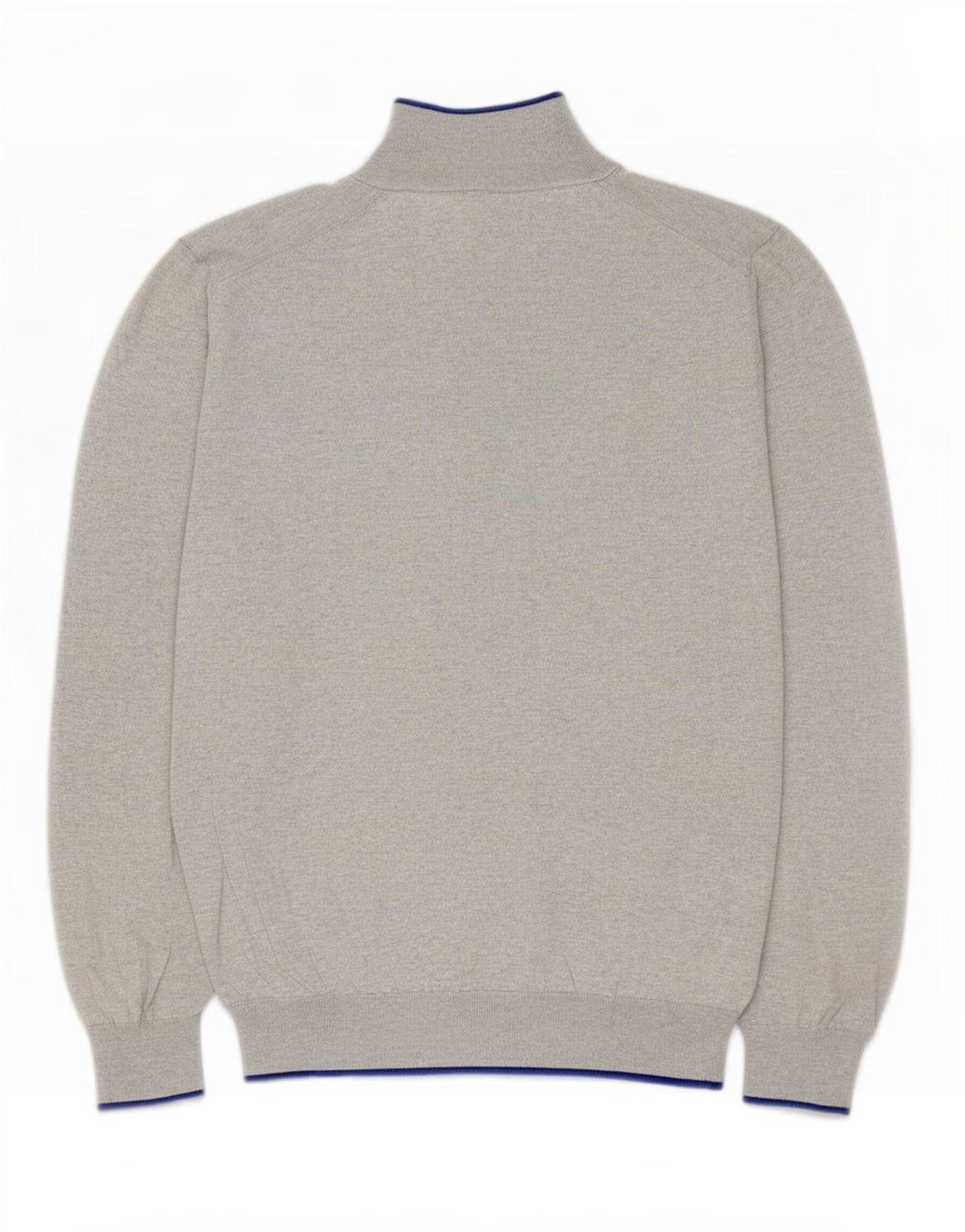 Męski sweter zapinany na guziki Massimo Dutti, duży, szary, bawełniany w plamki