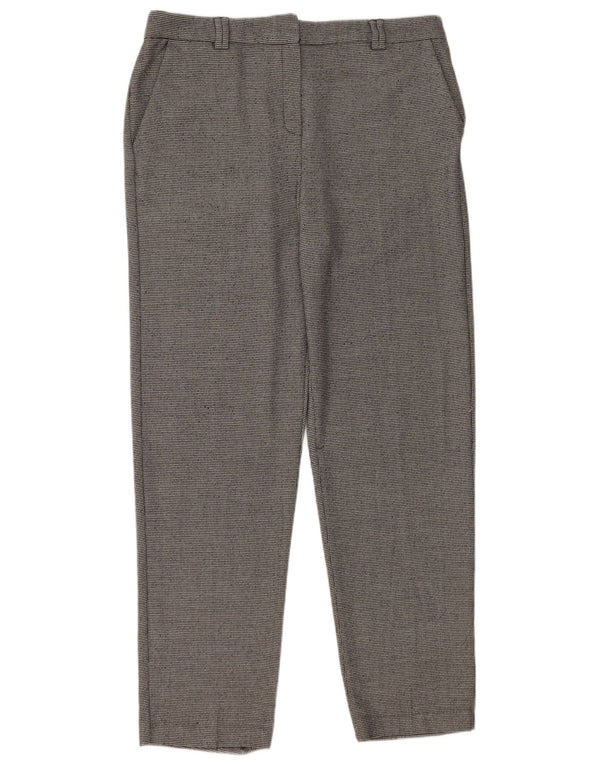 Damskie spodnie garniturowe Marks & Spencer UK 14 Large W36 L31 Szare geometryczne