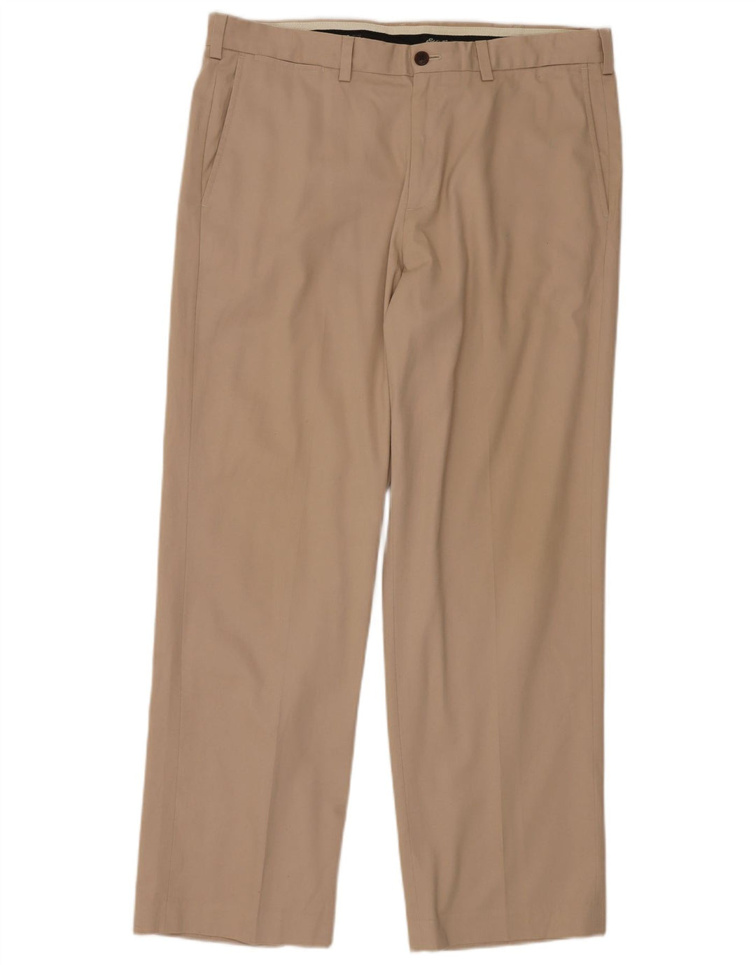 Męskie spodnie chino o swobodnym kroju EDDIE BAUER W38 L32 Beżowa bawełna
