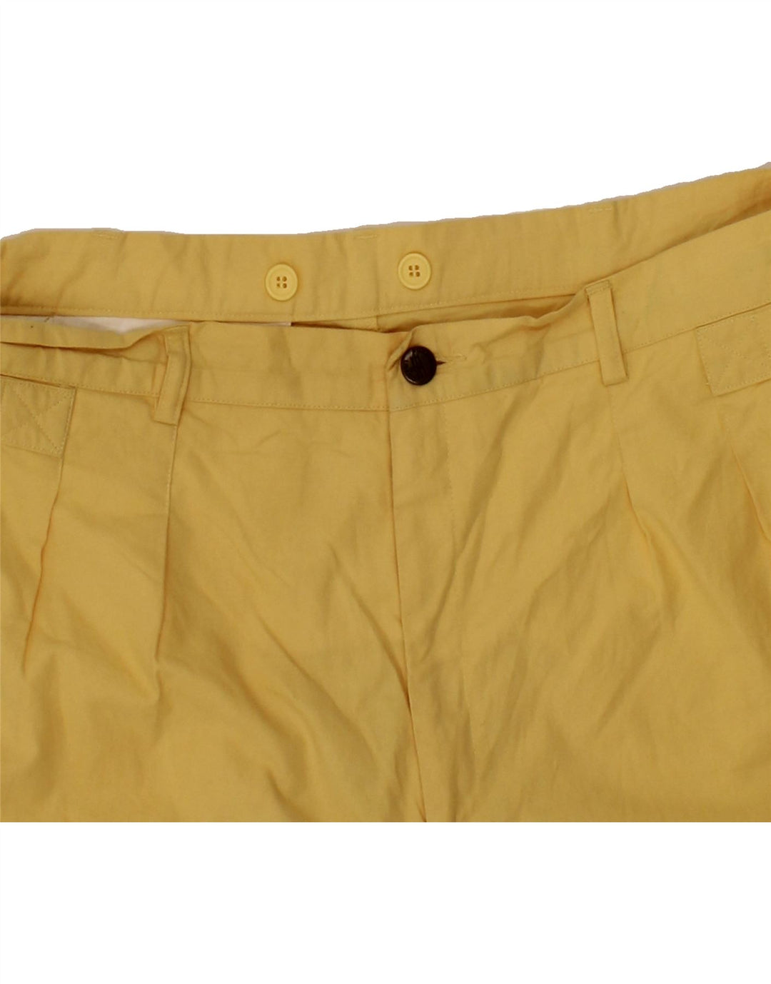 VINTAGE Womens Casual Shorts W36 XL Yellow Vintage Vintage and Second-Hand Vintage from Messina Hembry 