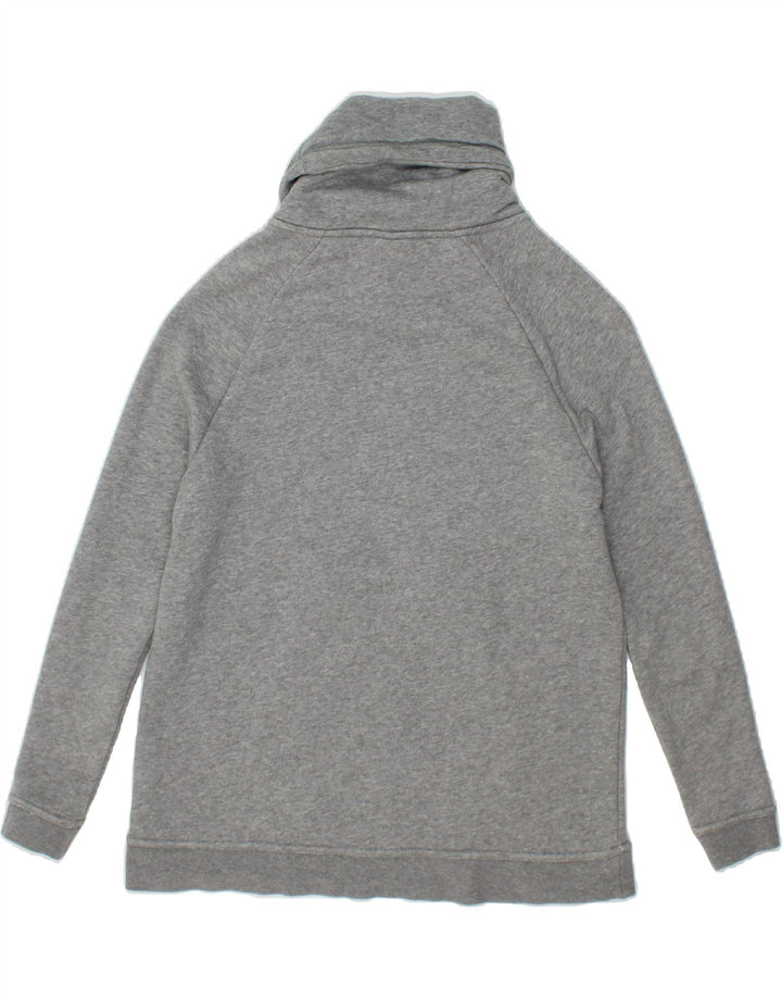 NIKE Womens Roll Neck Sweatshirt Jumper UK 10 Small Grey Cotton Vintage Nike and Second-Hand Nike from Messina Hembry 