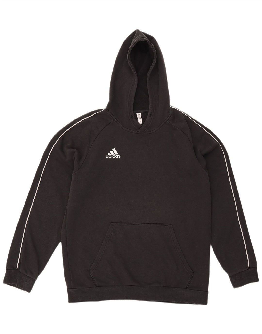 Adidas Męski sweter z kapturem, duży, czarny, bawełniany