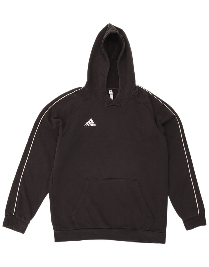 Adidas Męski sweter z kapturem, duży, czarny, bawełniany