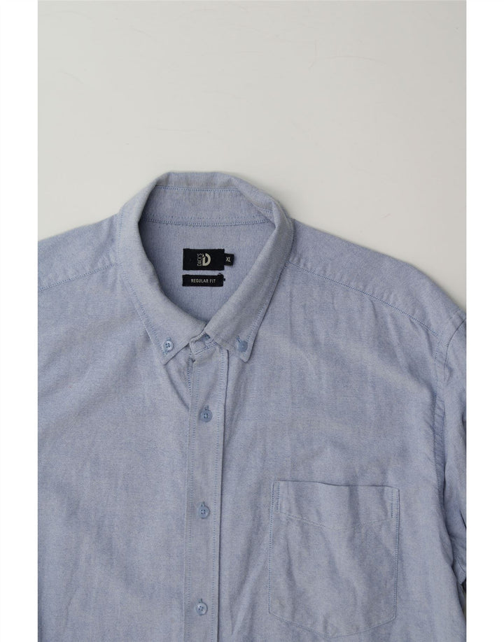 DACK'S Mens Regular Fit Shirt XL Blue Cotton Vintage Dack's and Second-Hand Dack's from Messina Hembry 