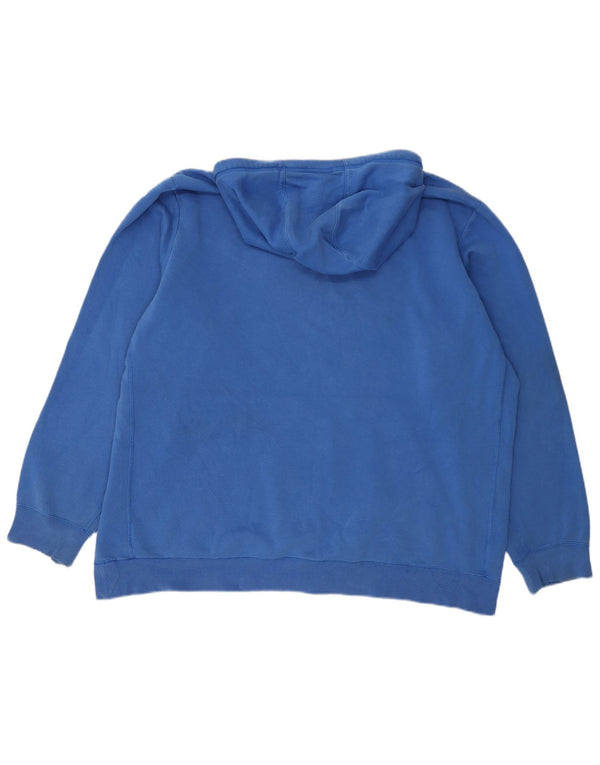 Adidas Męska bluza z kapturem 2XL Niebieska bawełna