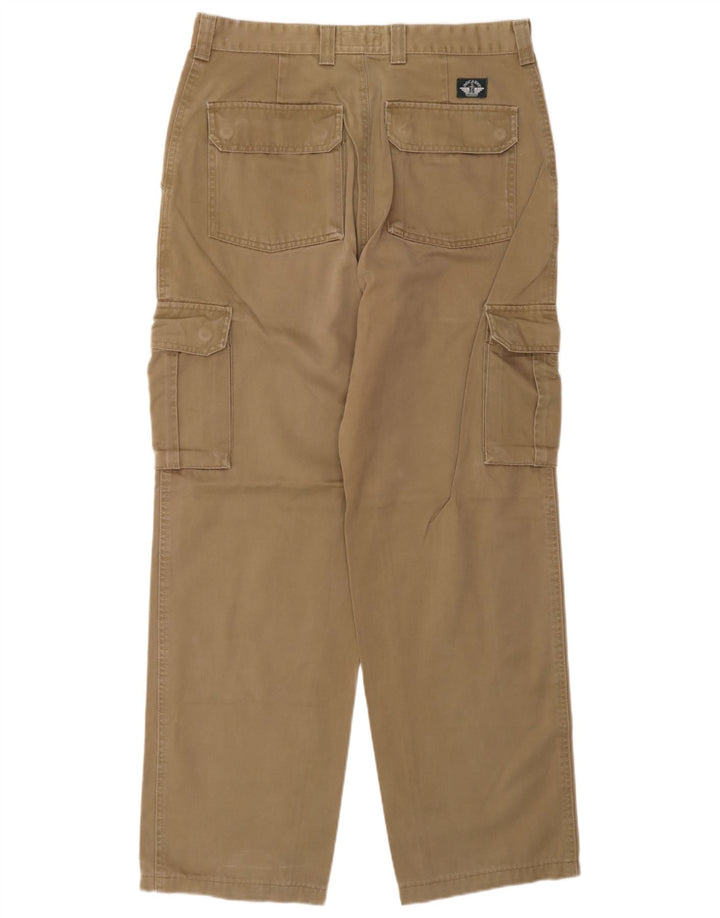 Męskie spodnie cargo Dockers khaki proste W34 L32 khaki
