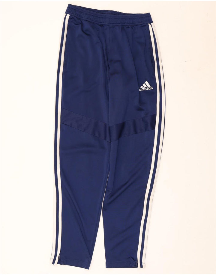 Męskie spodnie dresowe Adidas, małe, granatowe, poliestrowe