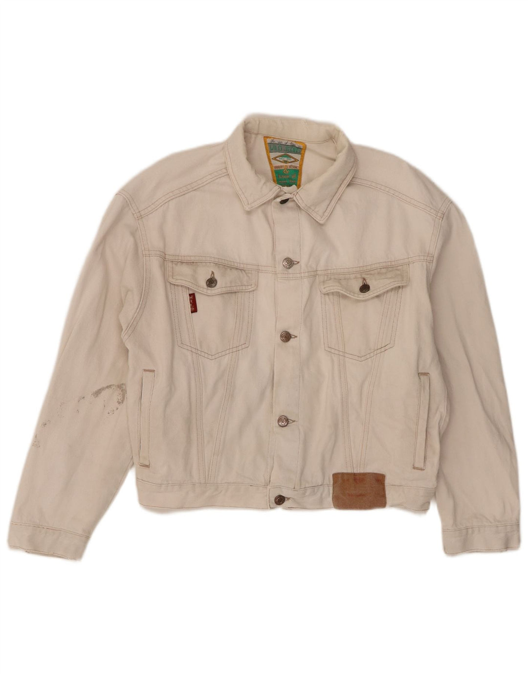 Męska kurtka dżinsowa Wild Jeans UK 38 w kolorze średniego beżu