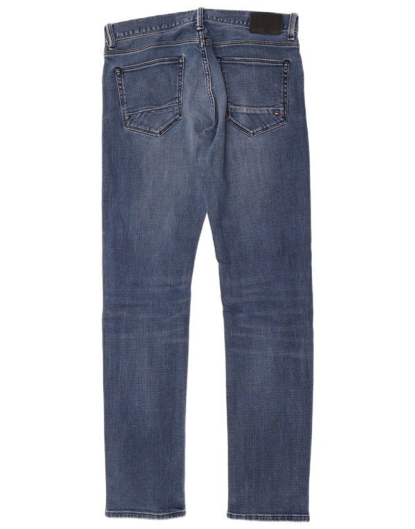 Męskie dżinsy Denton Straight Jeansy Tommy Hilfiger W31 L32 Niebieskie bawełniane