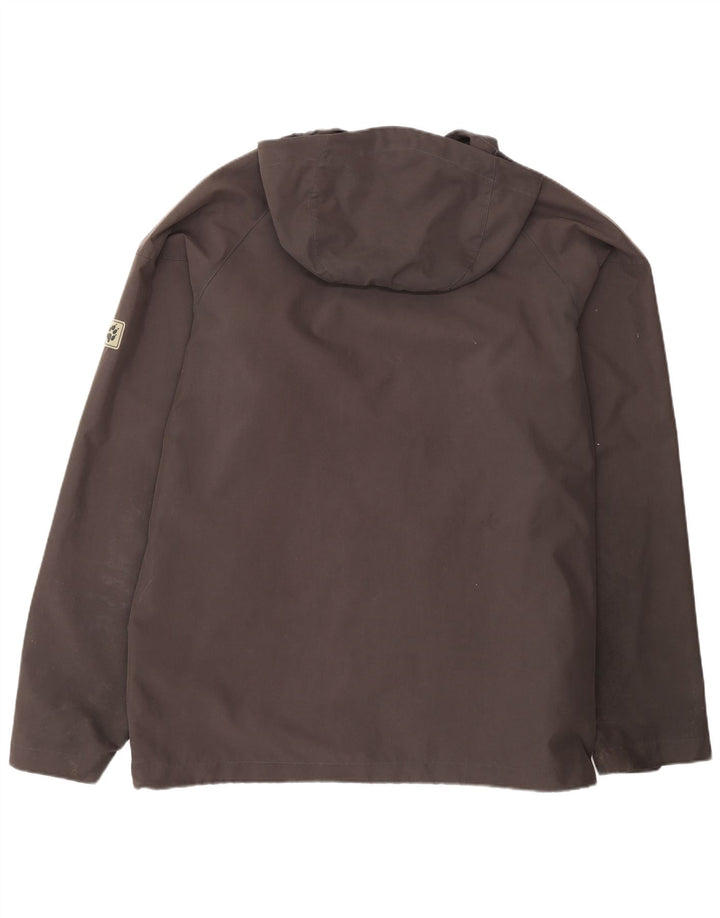 Męska kurtka przeciwdeszczowa z kapturem JACK WOLFSKIN UK 48 2XL Czarny poliester