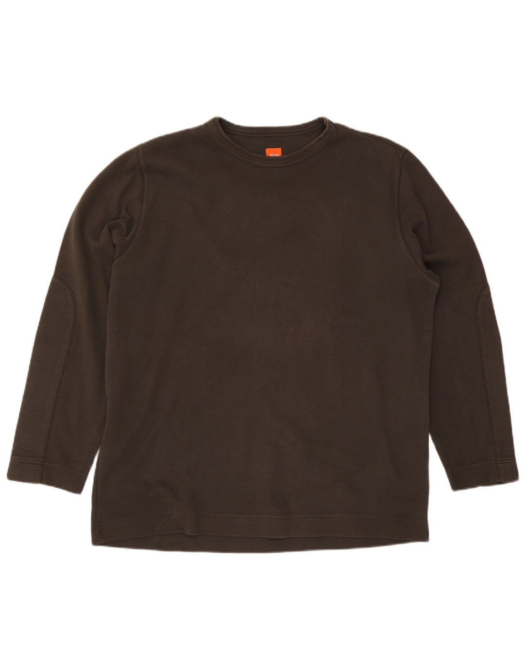 Męski top Hugo Boss z długim rękawem, 2XL, bawełna khaki