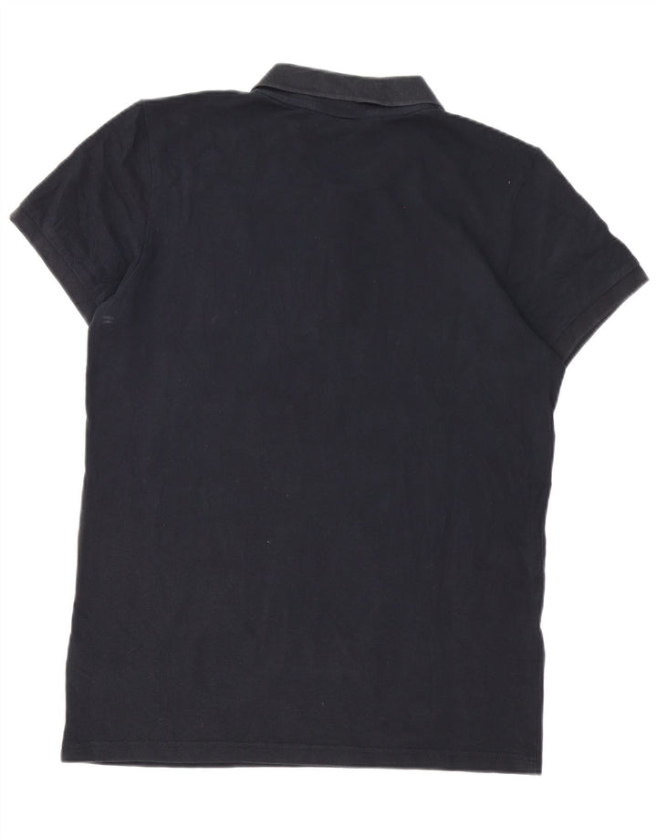 Męska koszulka polo Adidas, średnia czarna, bawełniana