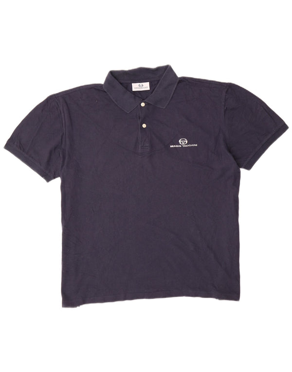Męska koszulka polo Sergio Tacchini 2XL, granatowa, bawełniana