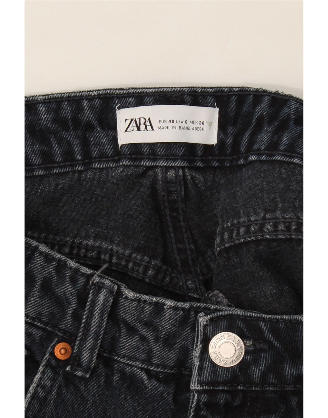 ZARA Womens Tapered Jeans EU 40 Medium W30 L28 Blue Cotton Vintage Zara and Second-Hand Zara from Messina Hembry 