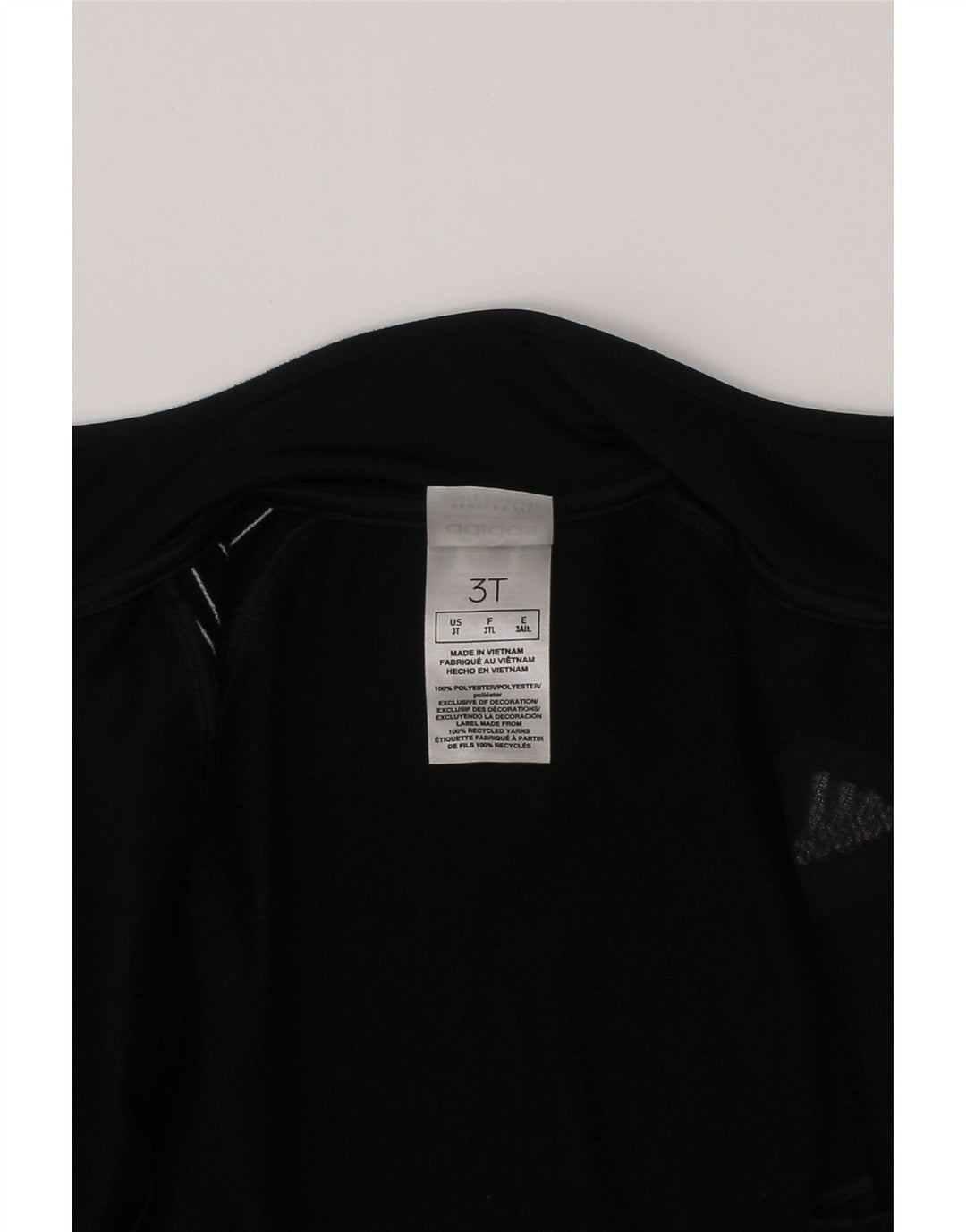 Adidas Chłopięca Dresowa Kurtka Top 2-3 Lat Czarny Poliester