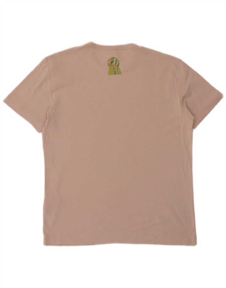 Damska koszulka z grafiką Hugo Boss Top UK 16, duża, różowa