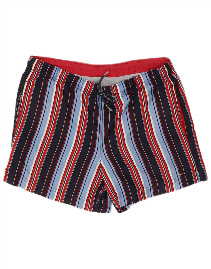 Męskie spodenki kąpielowe Tommy Hilfiger w średnie, wielokolorowe paski