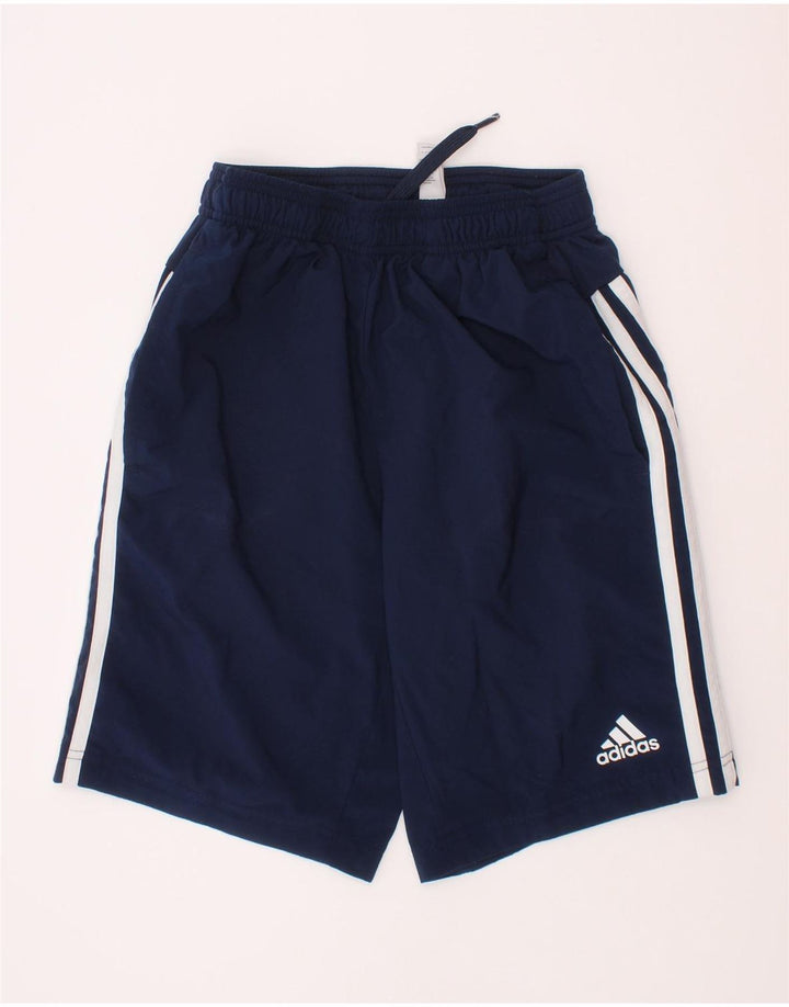 Spodenki sportowe chłopięce Adidas Climalite 11-12 lat, granatowe, poliestrowe