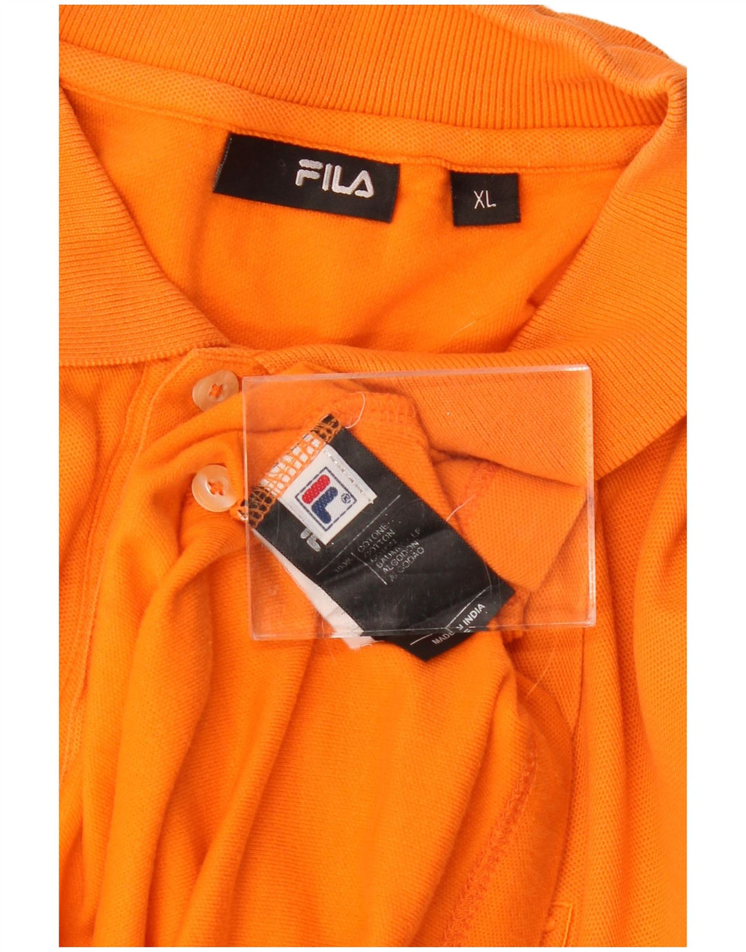 Męska koszulka polo FILA XL, pomarańczowa, bawełniana