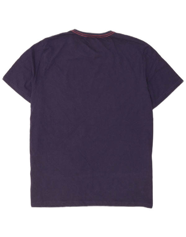 Męska koszulka z regularnym nadrukiem Mountain Warehouse, 2XL, granatowa, bawełniana