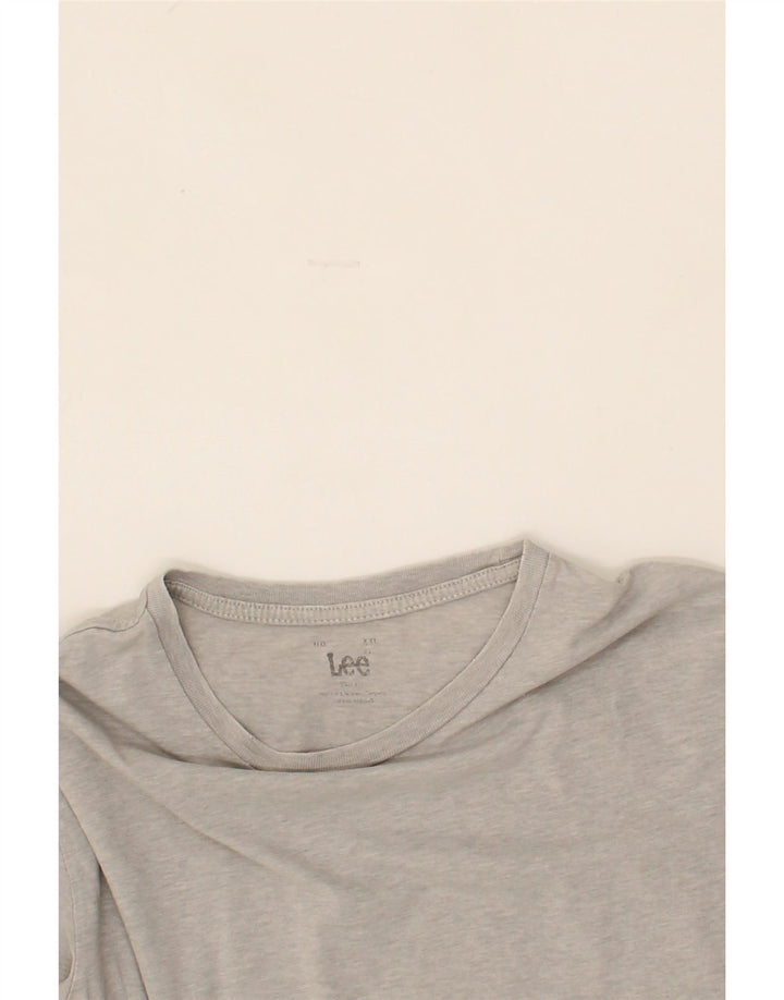 LEE Mens T-Shirt Top 2XL Grey Cotton Vintage Lee and Second-Hand Lee from Messina Hembry 