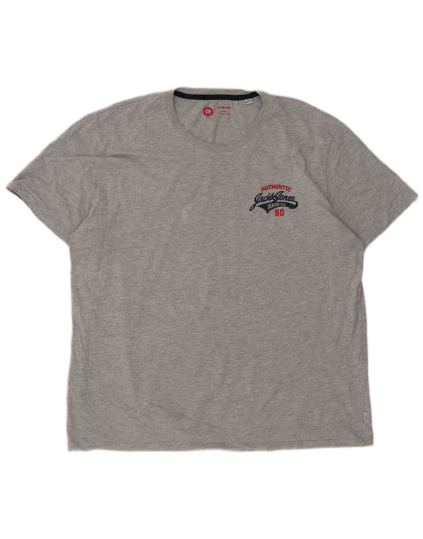 T-shirt męski Jack & Jones Top 2XL, szara bawełna