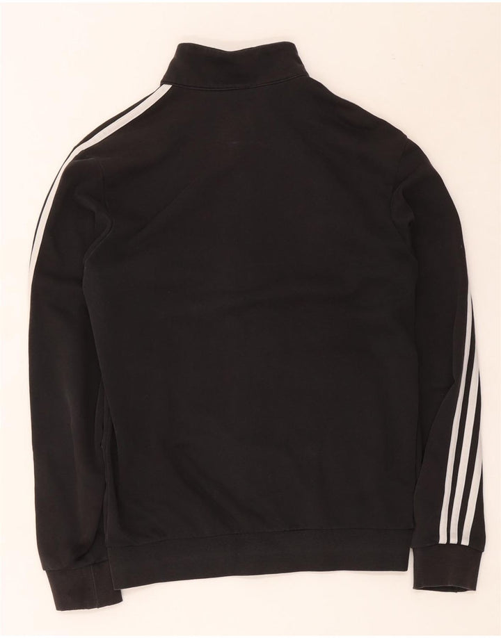 Adidas Męska bluza dresowa, mała, czarna, bawełniana