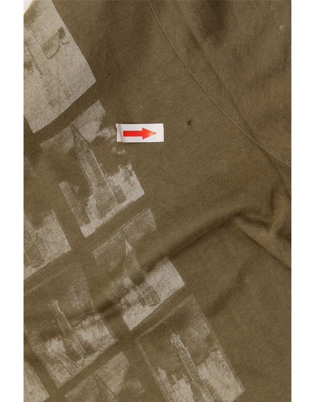 Męski T-shirt z grafiką CALVIN KLEIN JEANS, średniej wielkości bawełna khaki