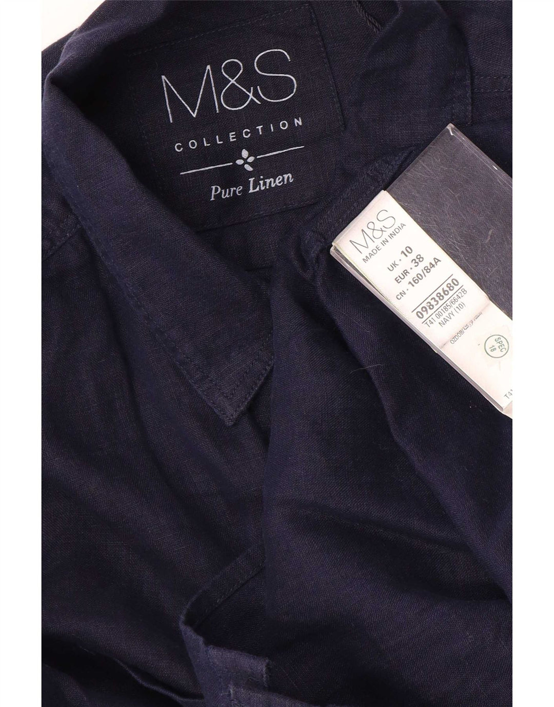 Koszula damska Marks & Spencer UK 10, mała, granatowa, lniana
