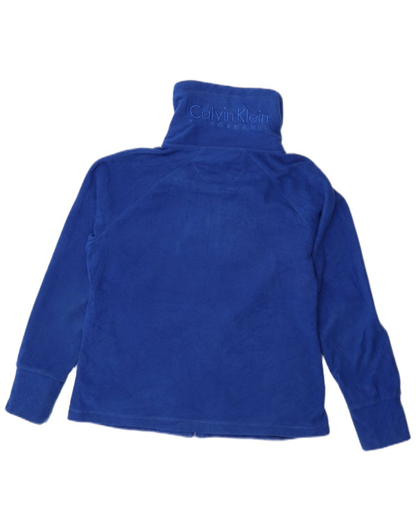 Damska kurtka polarowa CALVIN KLEIN Graphic UK 14, średni niebieski, poliester