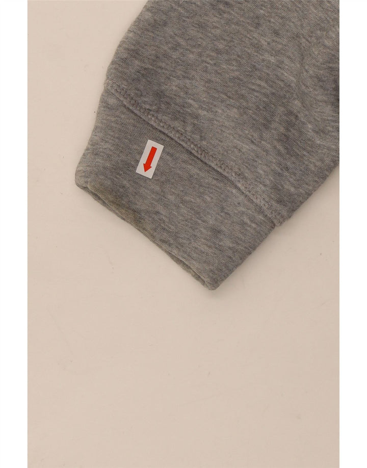 Damski sweter oversize z kapturem i grafiką TOMMY HILFIGER UK 14, średni szary