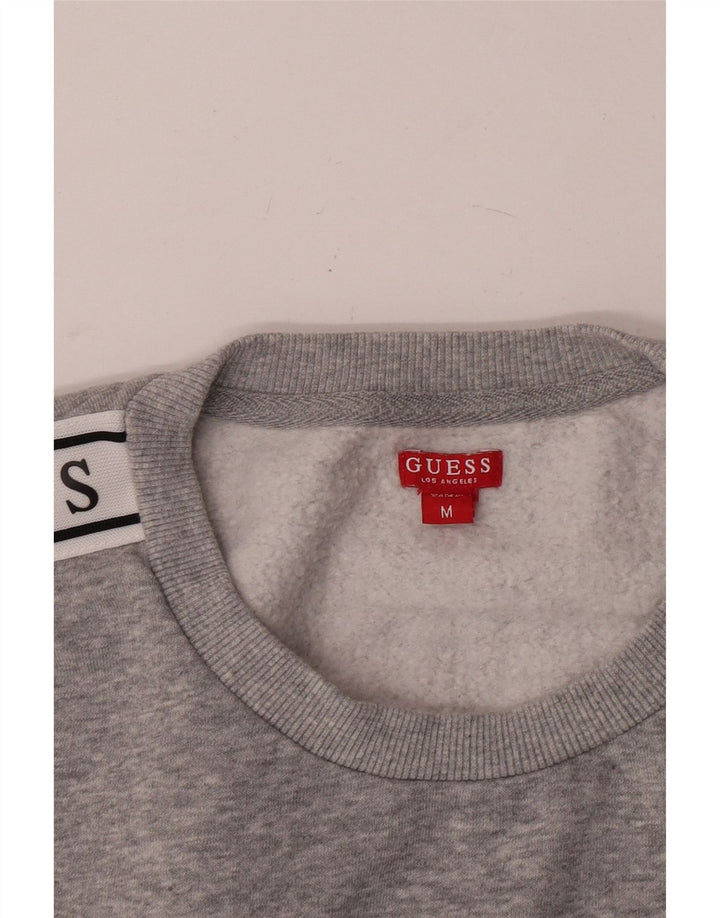 Damska bluza Guess Crop Graphic Jumper UK 14 w kolorze średnioszarym