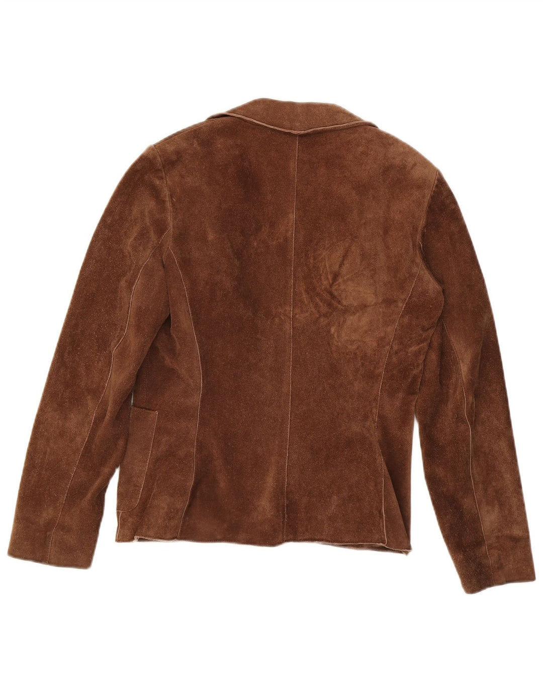 GIPSY Womens Suede Jacket UK 16 Large Brown Leather