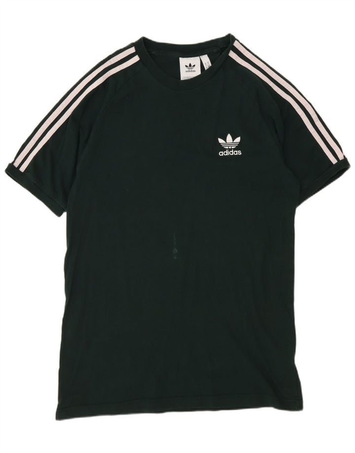 Adidas Męska Koszulka Top Średnia Zielona Bawełna