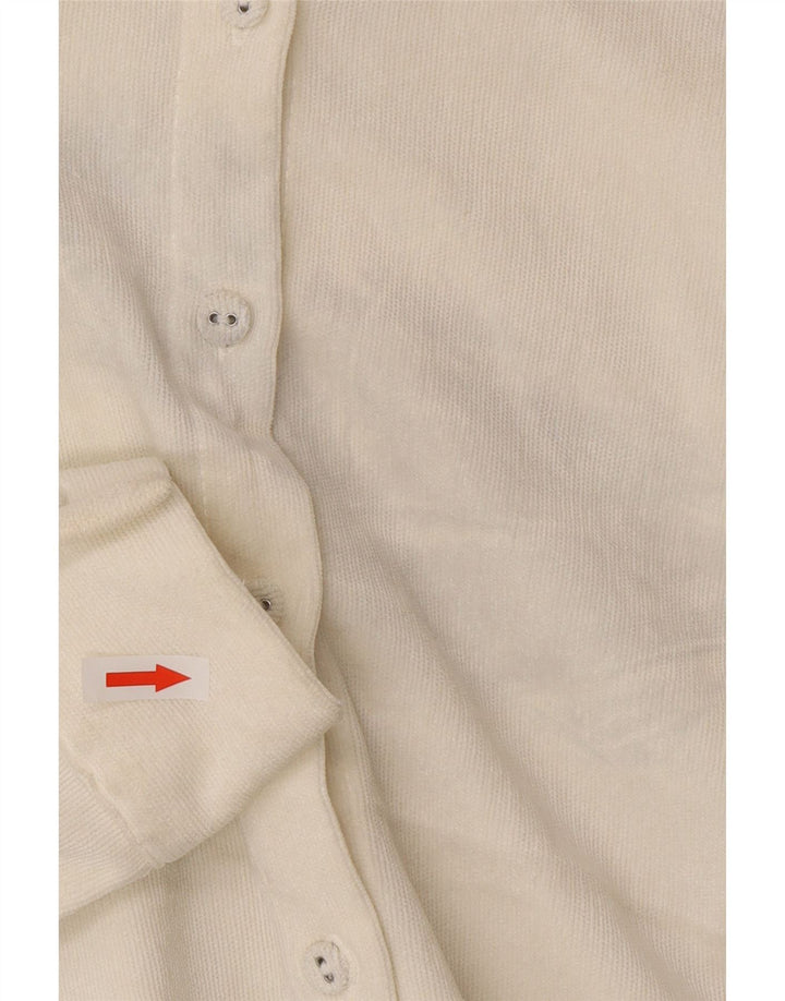 Damska koszula oversize Zara UK 14, średni biały poliester