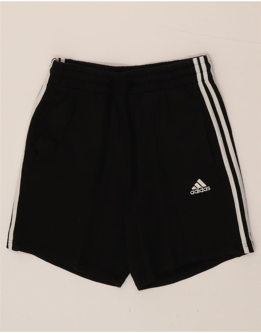Męskie spodenki sportowe Adidas, średnie czarne, bawełniane