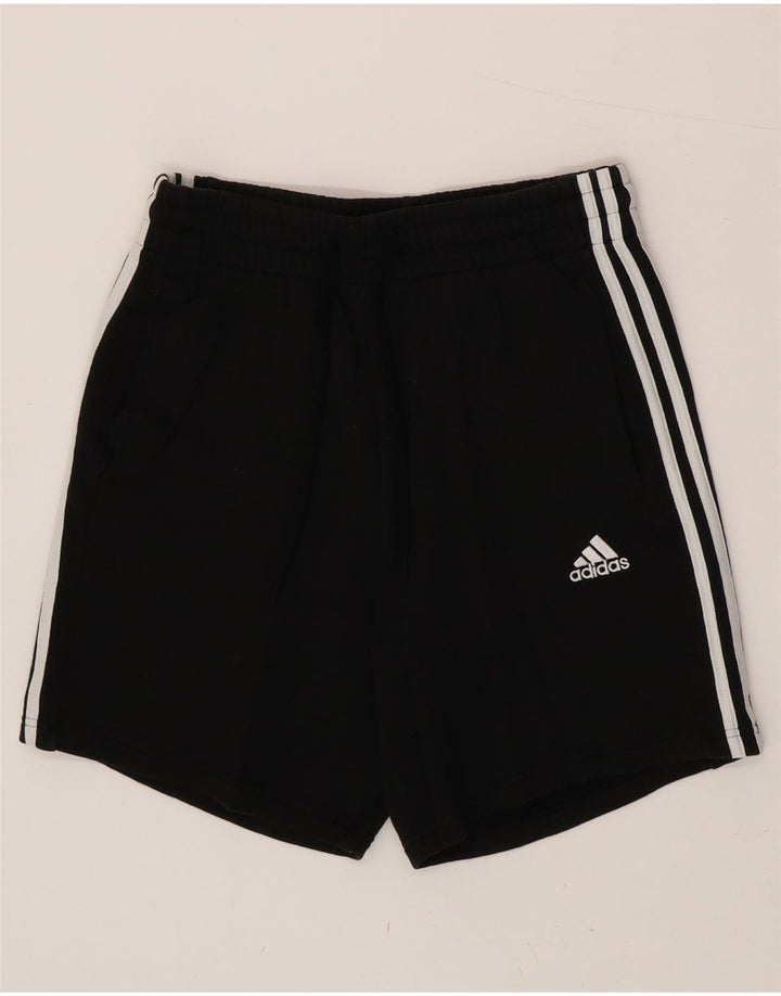 Męskie spodenki sportowe Adidas, średnie czarne, bawełniane
