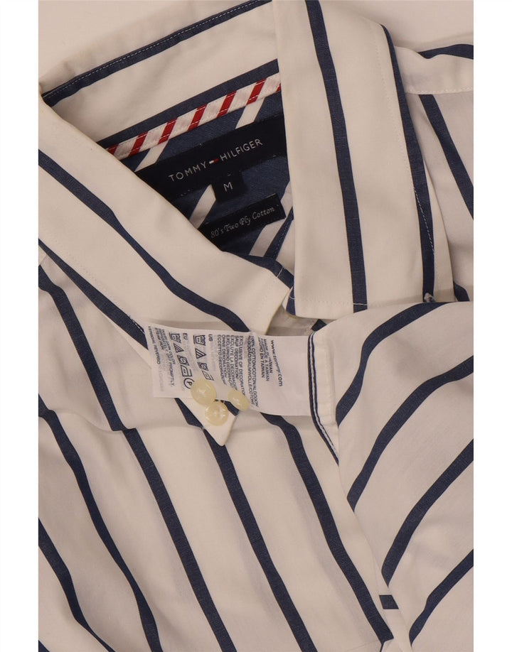 Koszula męska Tommy Hilfiger, bawełniana w średnie białe paski