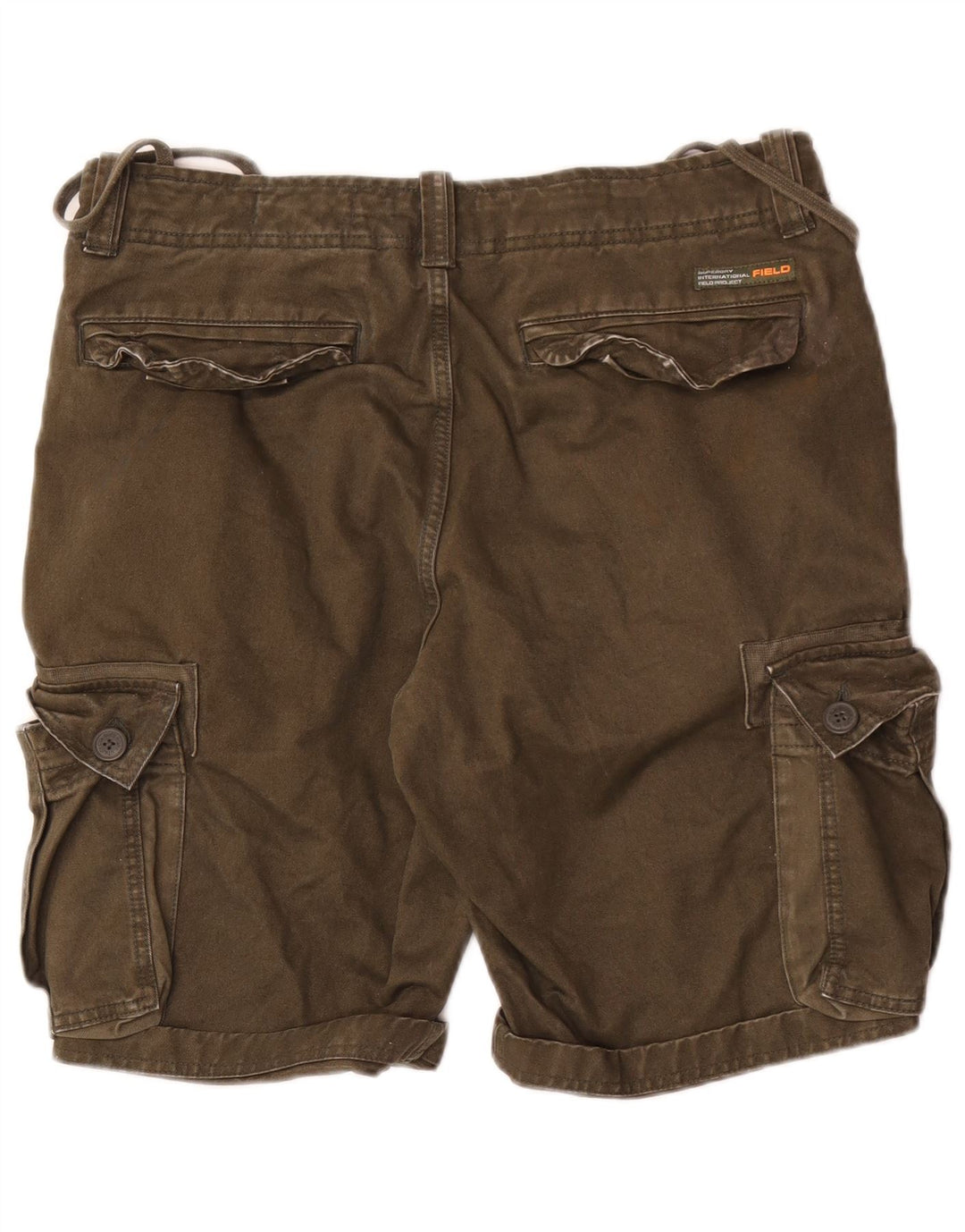 Męskie spodenki cargo Superdry W32, średnia bawełna khaki