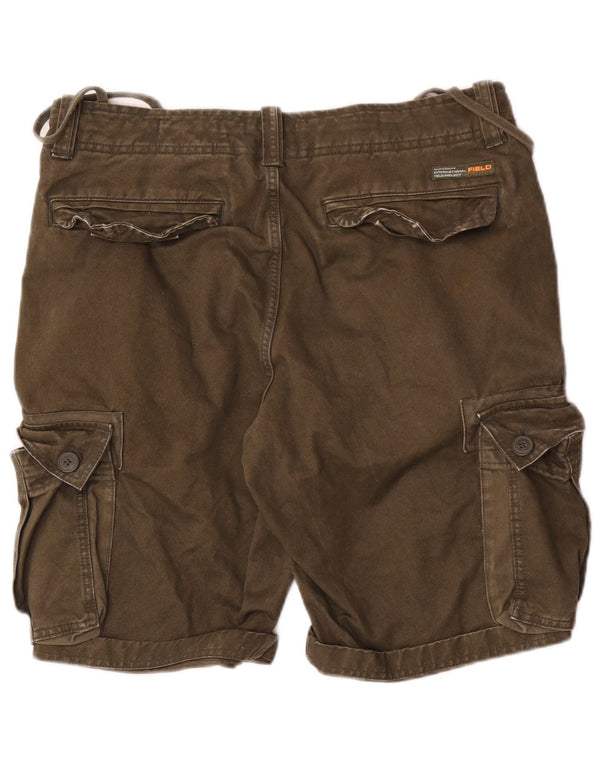 Męskie spodenki cargo Superdry W32, średnia bawełna khaki